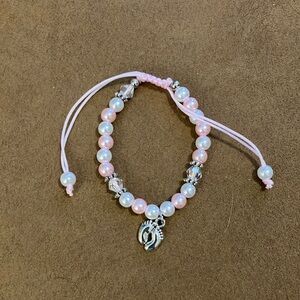First birthday little girl bracelet.